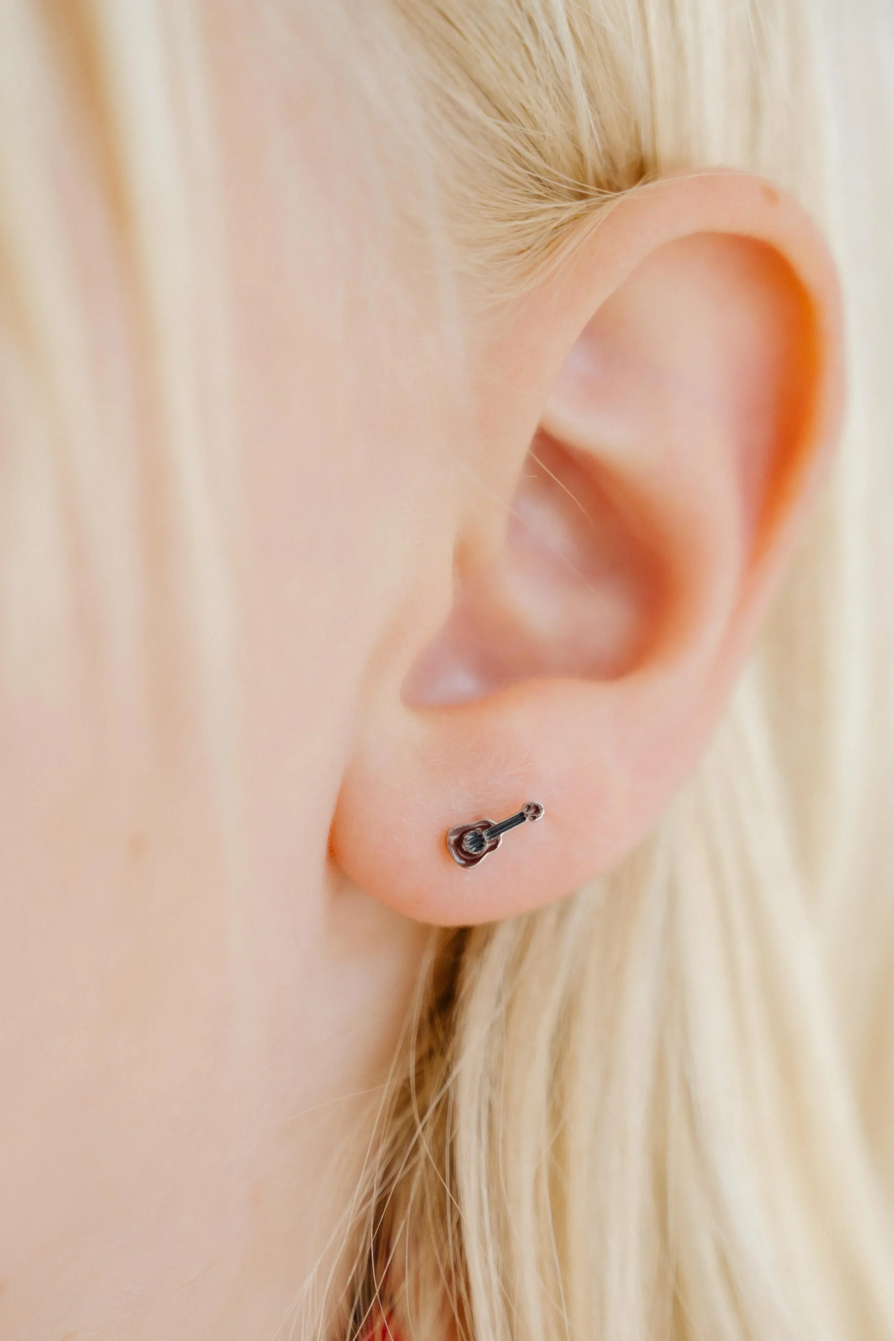 Acoustic Guitar Enamel Flat Back Stud - Image 2