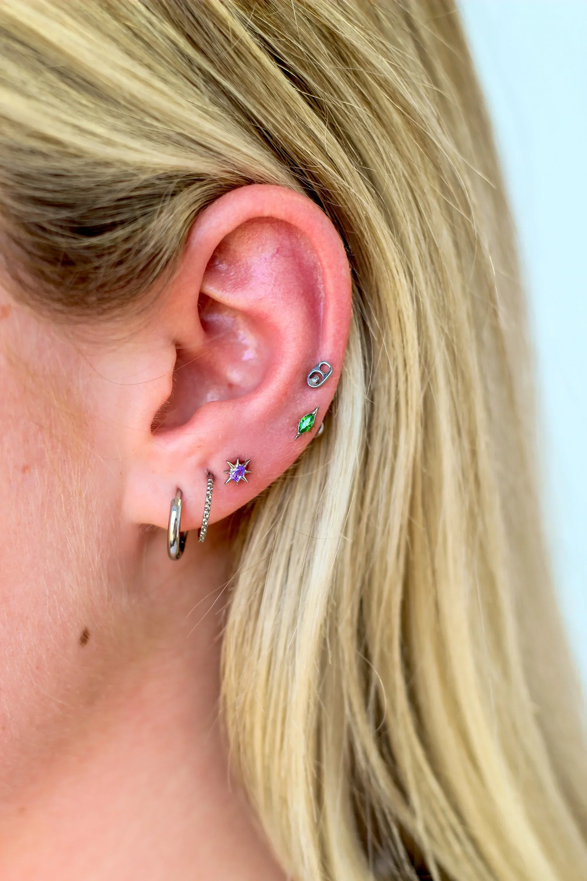 Grape Soda Drop Flat Back Stud - Image 2