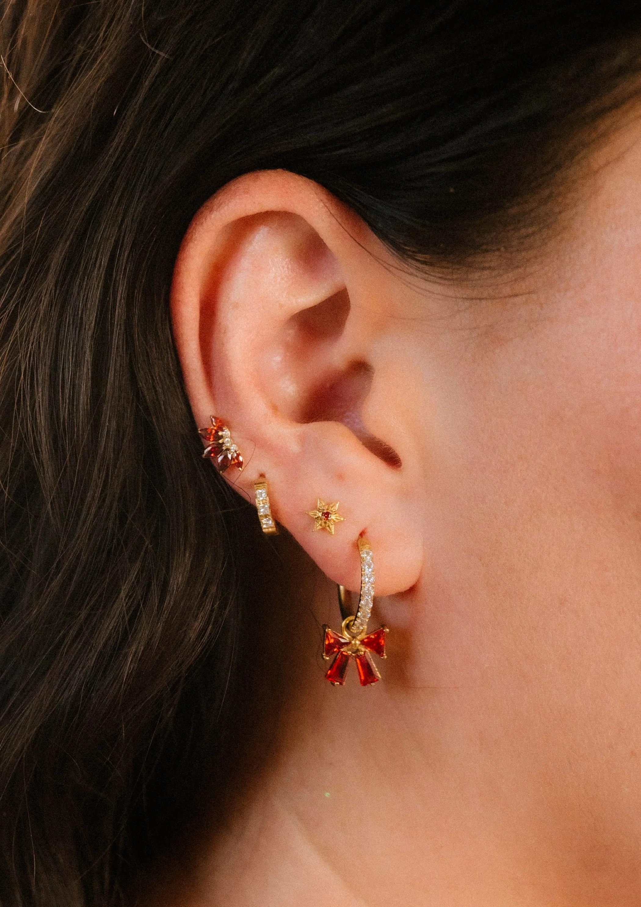 Yuletide Star Flat Back Stud - Image 3